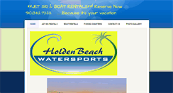 Desktop Screenshot of holdenbeachwatersports.com